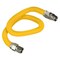 Flextron Gas Line Hose 5/8'' O.D.x60'' Len 1/2" FIPx3/4" MIP Fittings Yellow Coated Stainless Steel Flexible FTGC-YC12-60M - alternate 1
